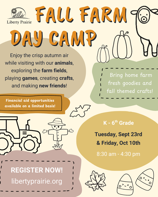 Fall Farm Day Camp - Tuesday, September 23rd and Friday, October 10th