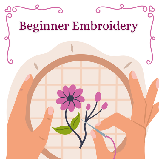 Intro to Embroidery Class - Sunday November 9 - 1:00-4:00pm